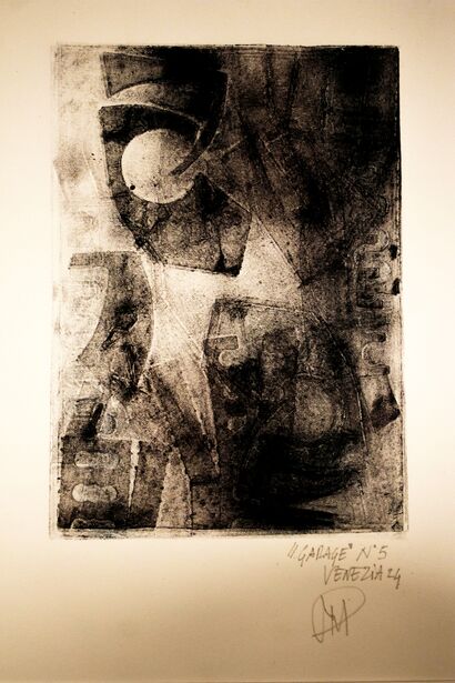 Garage  5  - a Paint Artowrk by Cinzia Maria Morandin